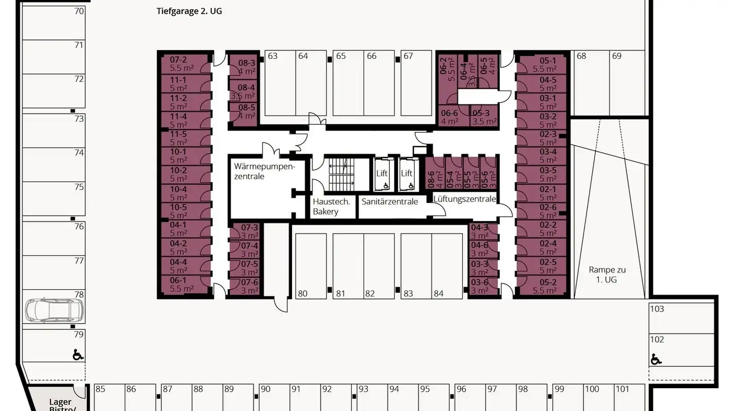 Place de parking extérieure à louer - Im Stadtwald 5, 9400 Rorschach - Photo 4
