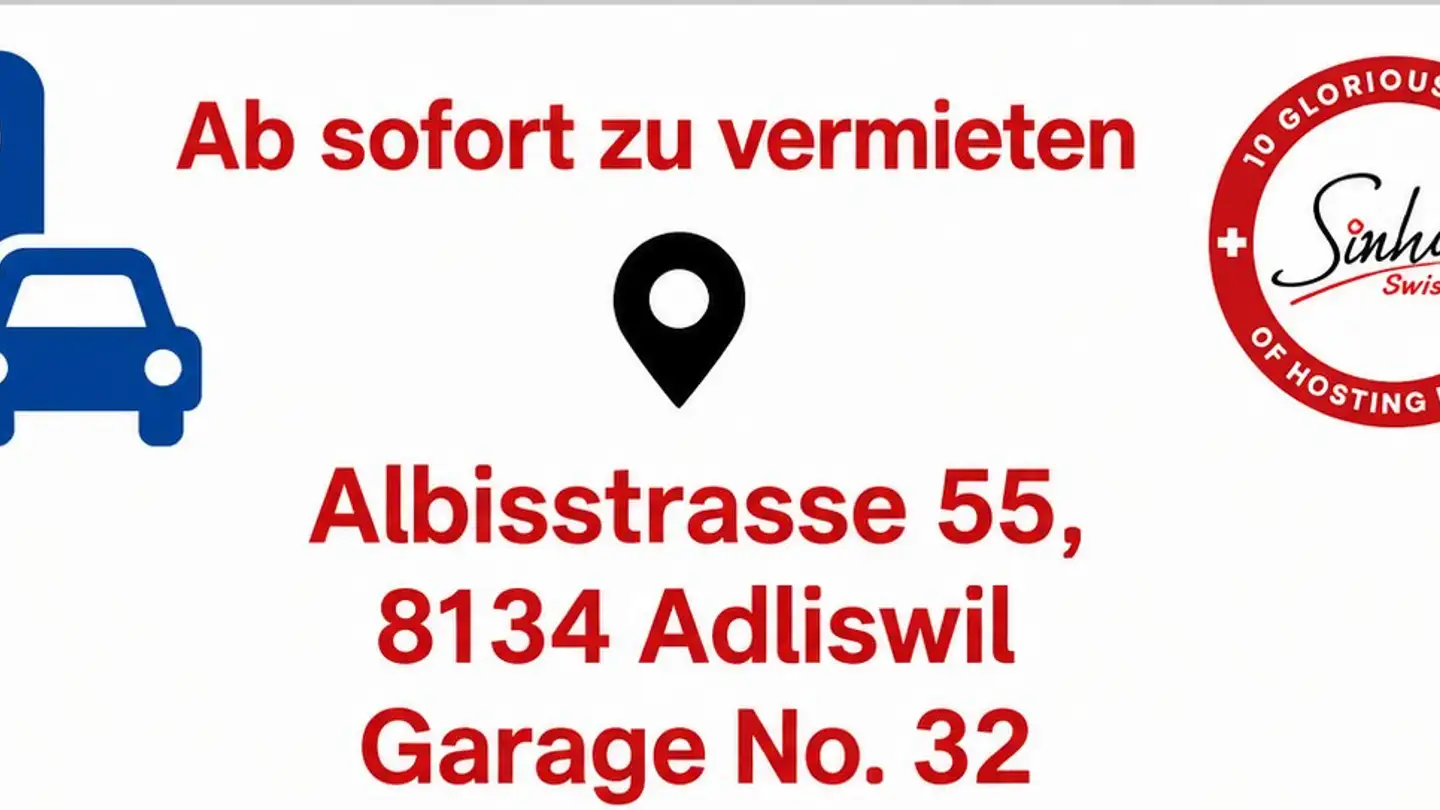 Covered parking space for rent - Albisstrasse 55, 8134 Adliswil