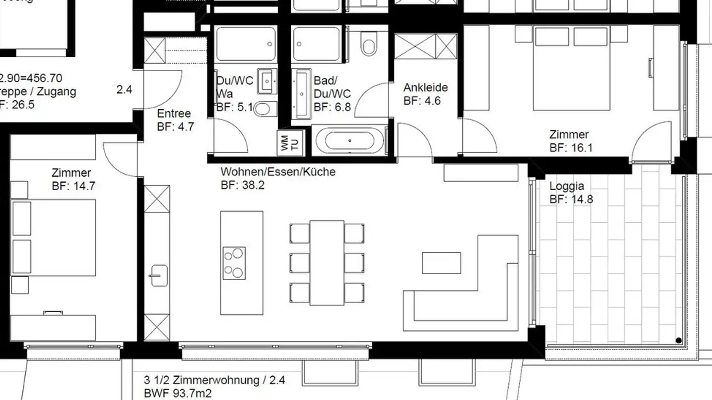 Wohnung mieten - Oberzeiherstrasse 26, 5079 Zeihen - Foto 2