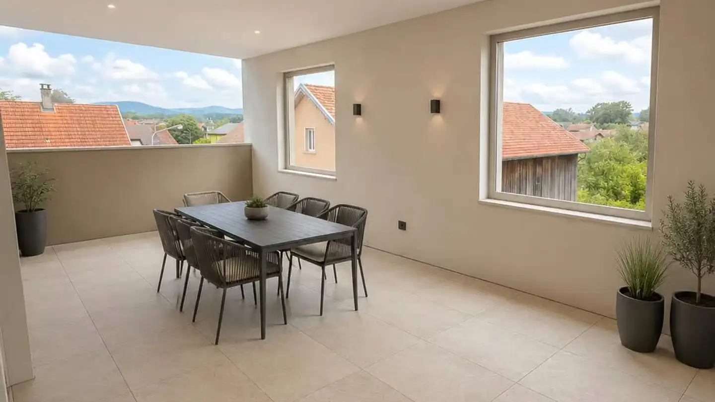 Wohnung mieten - Sur La Place 89, 2944 Bonfol - Foto 2