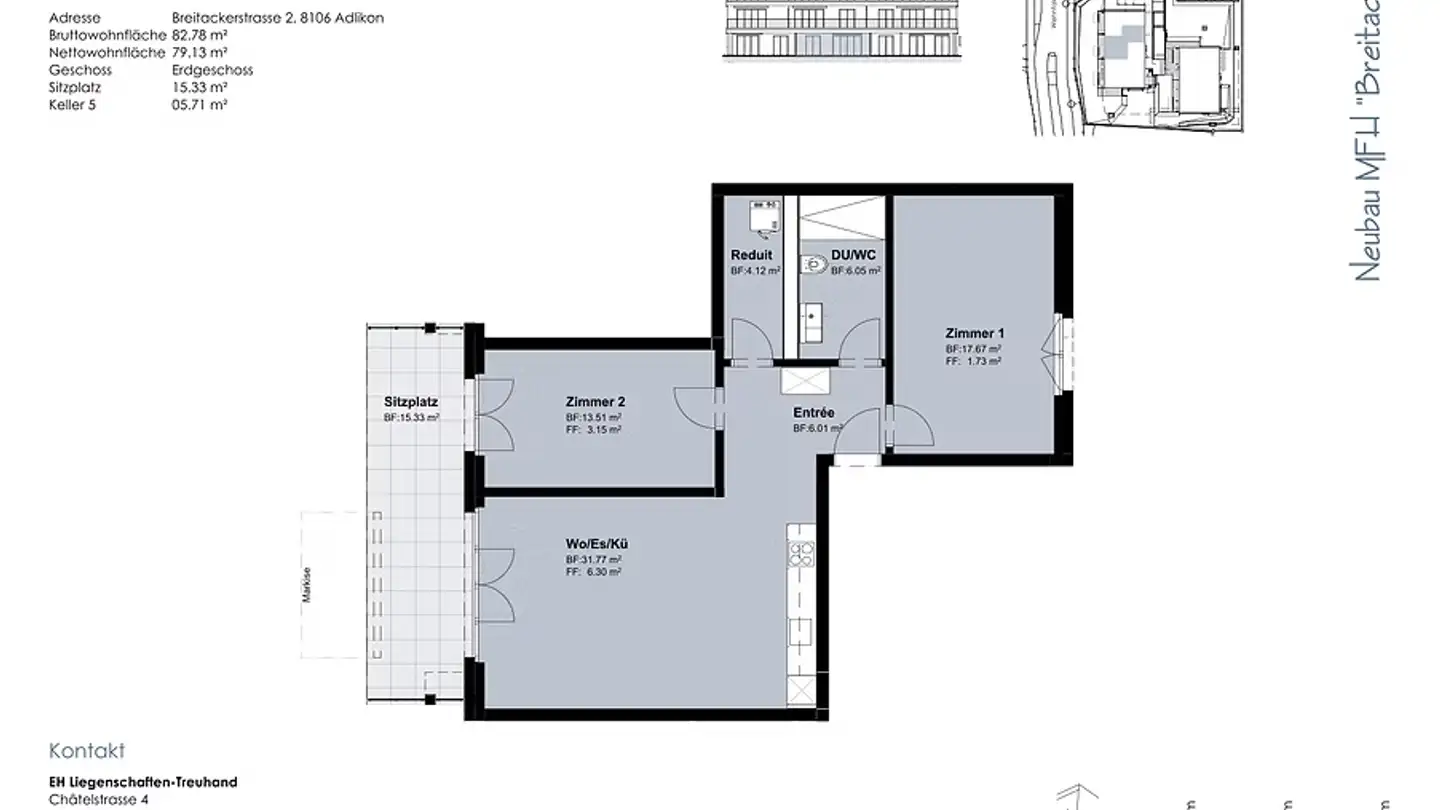 Appartamento in affitto - Breitackerstrasse 2, 8106 Adlikon b. Regensdorf - Photo 3