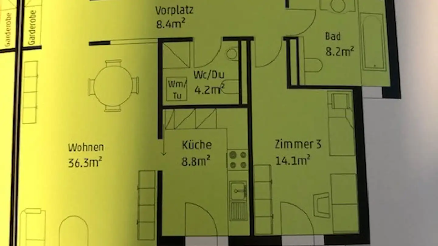 Wohnung mieten - Krähenbergstrasse 1, 2543 Lengnau BE