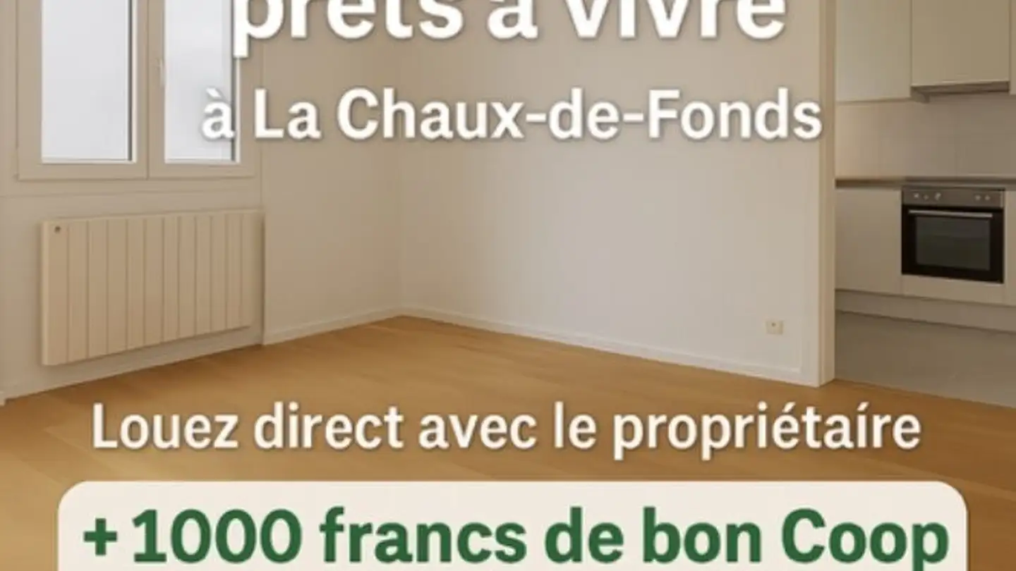 Apartment for rent - 2300 La Chaux-de-Fonds