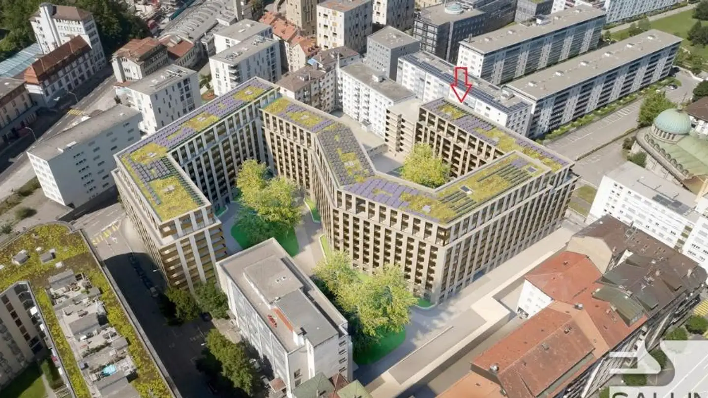 Wohnung mieten - Route de l'Industrie, 1700 Fribourg