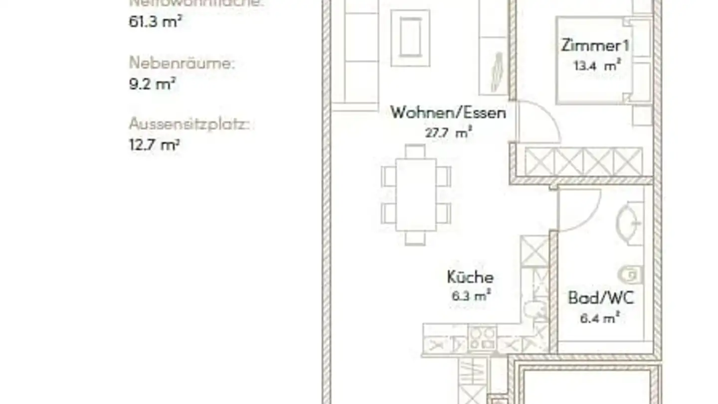 Appartamento in affitto - Striegelstrasse 33f, 5745 Safenwil - Foto 2
