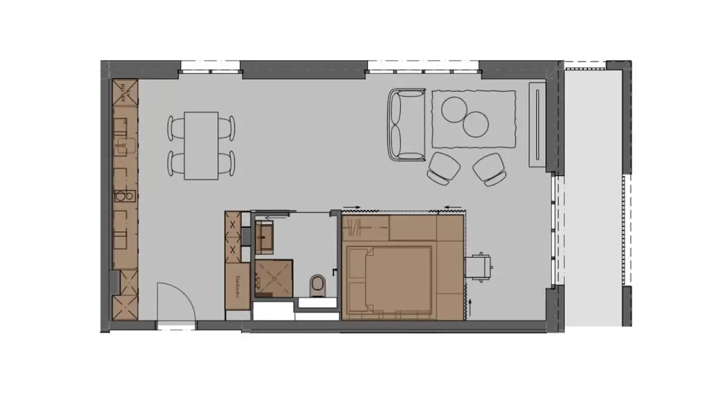 Appartement à louer - Rheinfelsstrasse, 7000 Chur