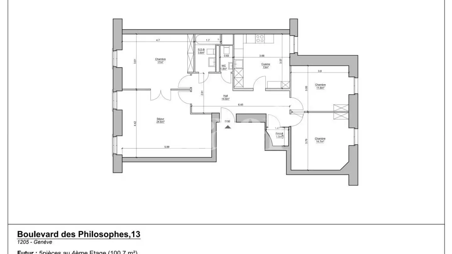 Apartment for rent - Boulevard Des Philosophes 13, 1205 Genève