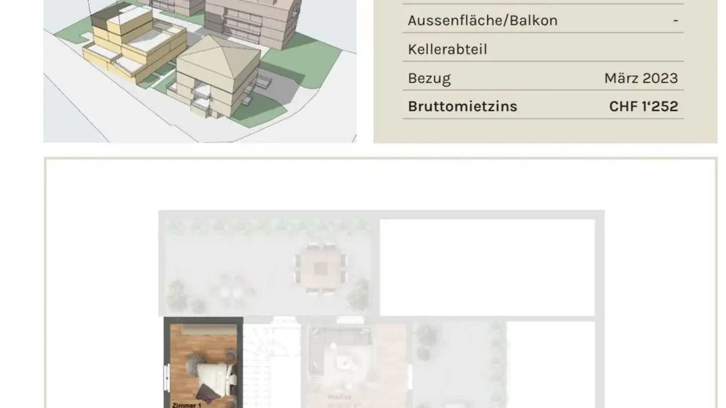 Wohnung mieten - Bahnhofstrasse 64, 5322 Koblenz