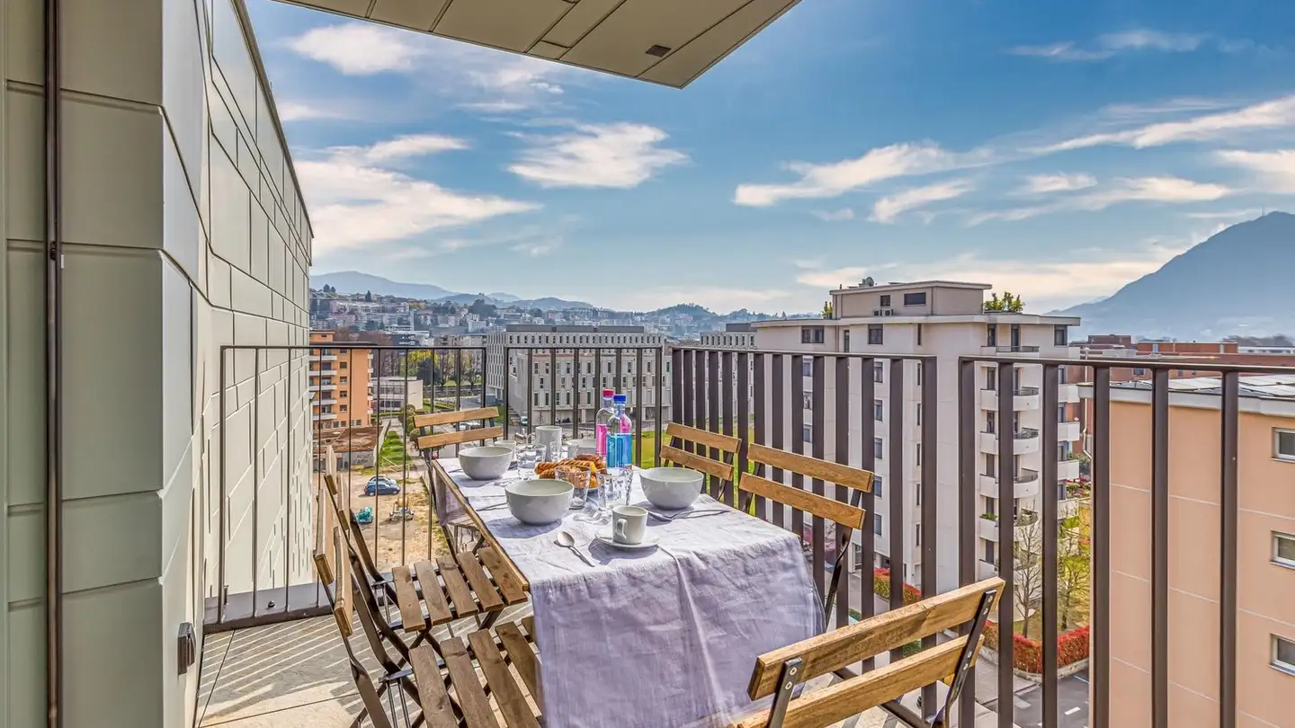 Möblierte Wohnung mieten - Via Elsa Franconi-Poretti 4, 6962 Viganello - Foto 2