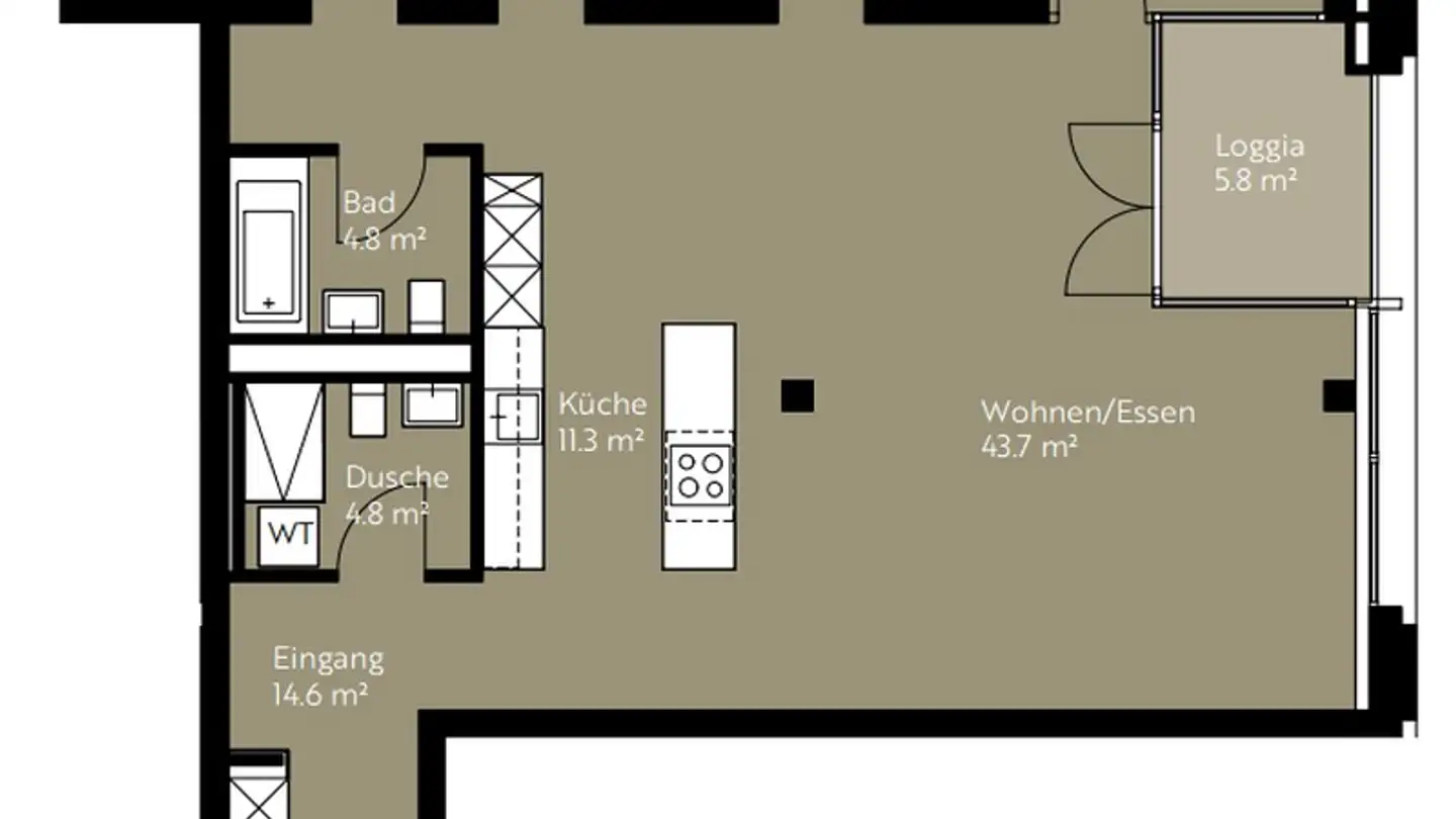 Single room for rent - Langsägestrasse 19, 6010 Kriens - Photo 4