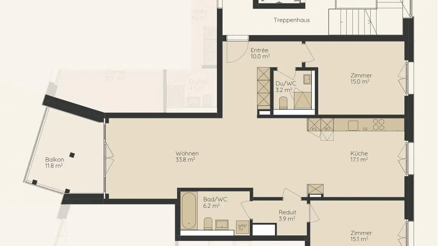 Wohnung mieten - Spindelstrasse 7, 8041 Zürich - Foto 3