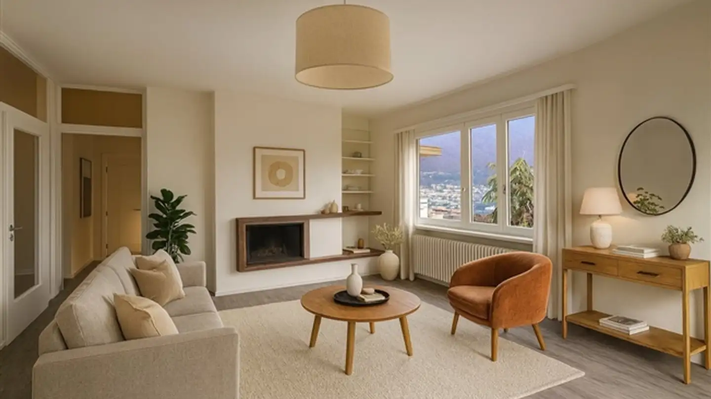 Appartement à louer - 6948 Porza