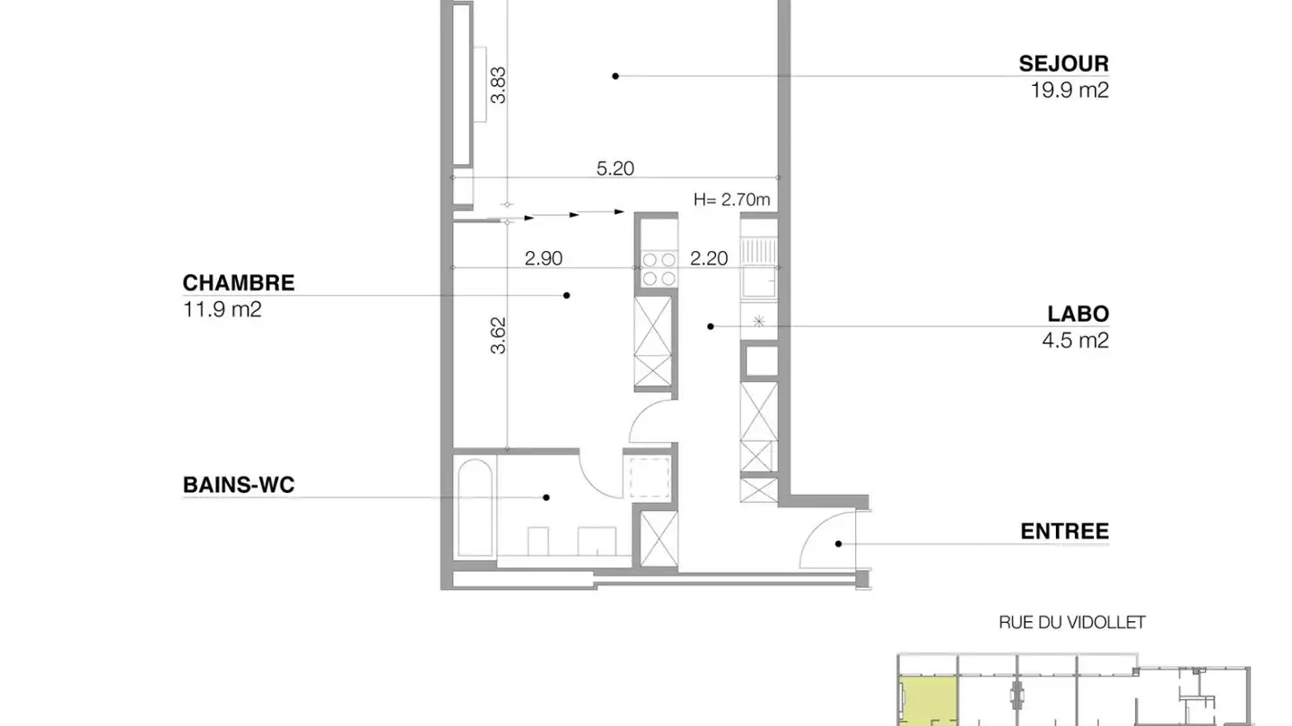 Apartment for rent - Rue Du Vidollet 11, 1202 Genève