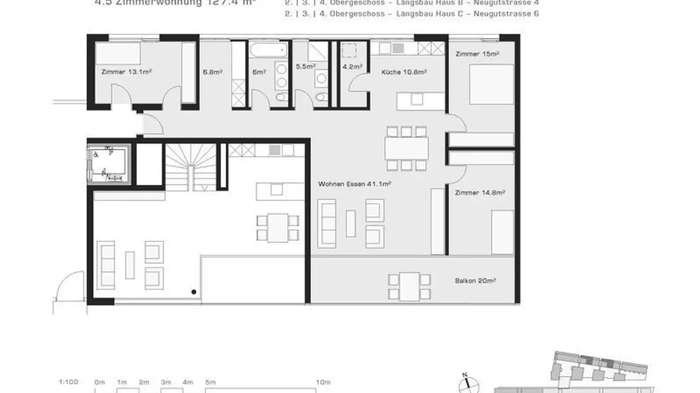 Zimmer mieten - Neugutstrasse 4, 8304 Wallisellen - Foto 4