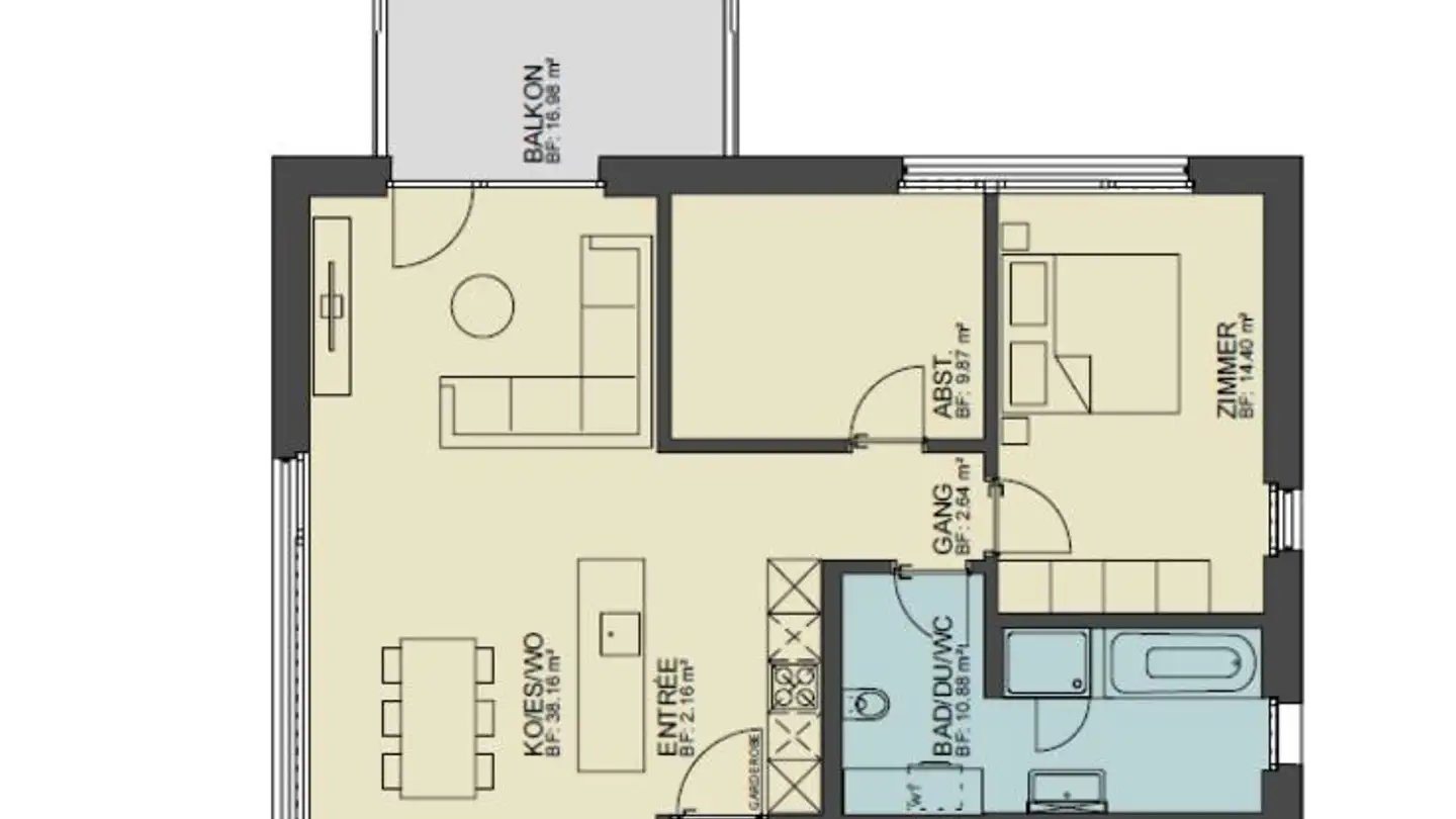 Appartement à louer - Gerbestrasse 4b, 9436 Balgach - Photo 4