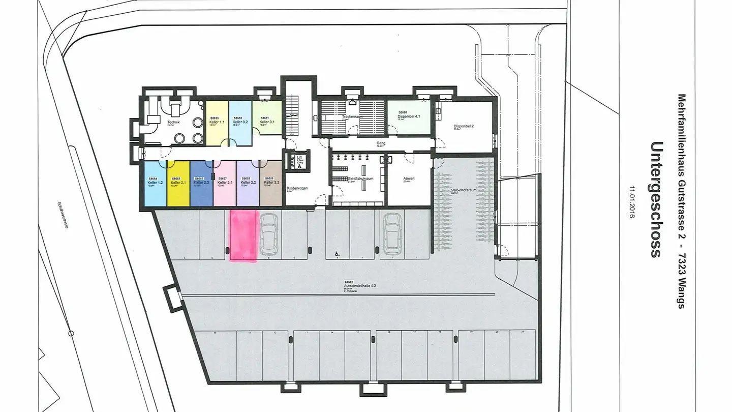 Parcheggio sotterraneo in affitto - Gutstrasse, 7323 Wangs