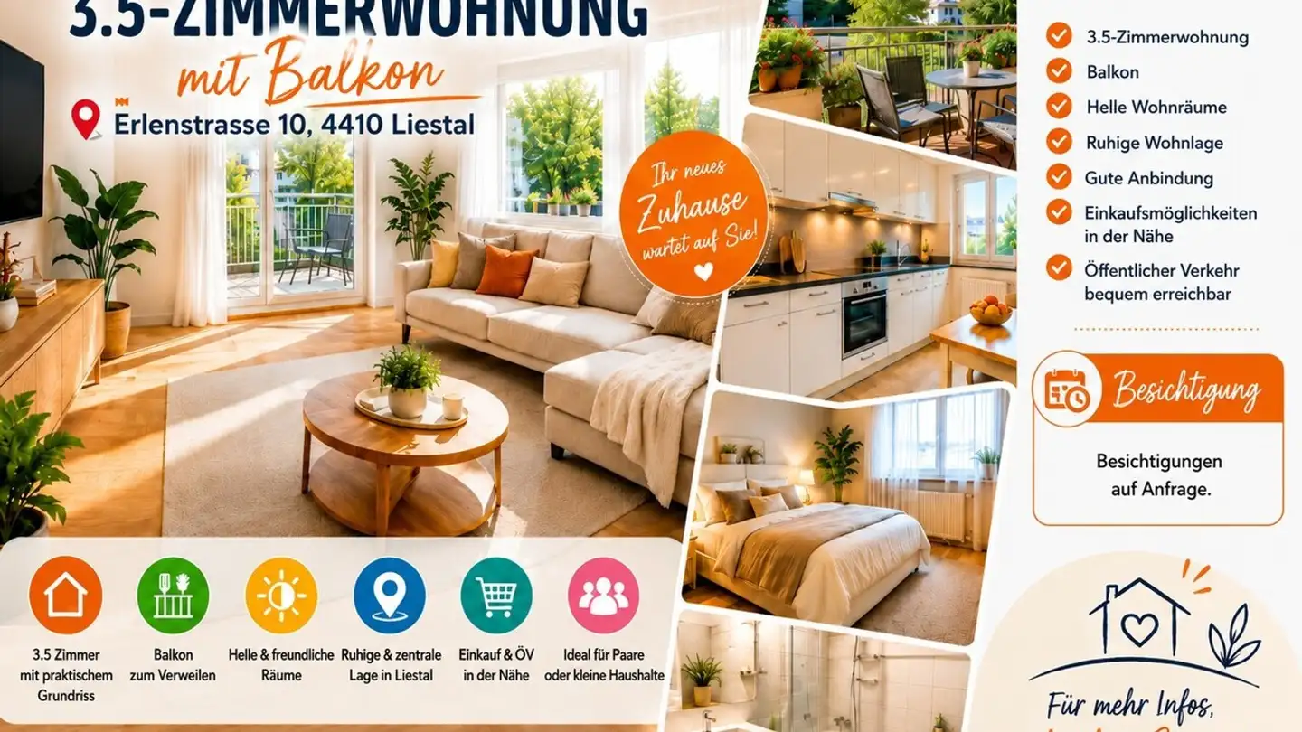 Wohnung mieten - Erlenstrasse, 4410 Liestal