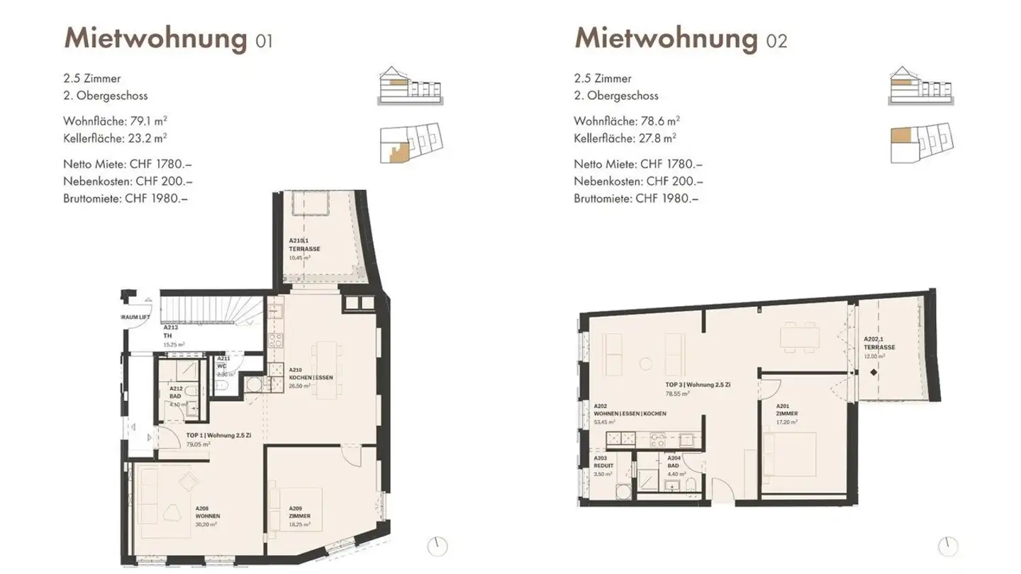 Appartamento in affitto - Baselstrasse 48, 4125 Riehen - Photo 4