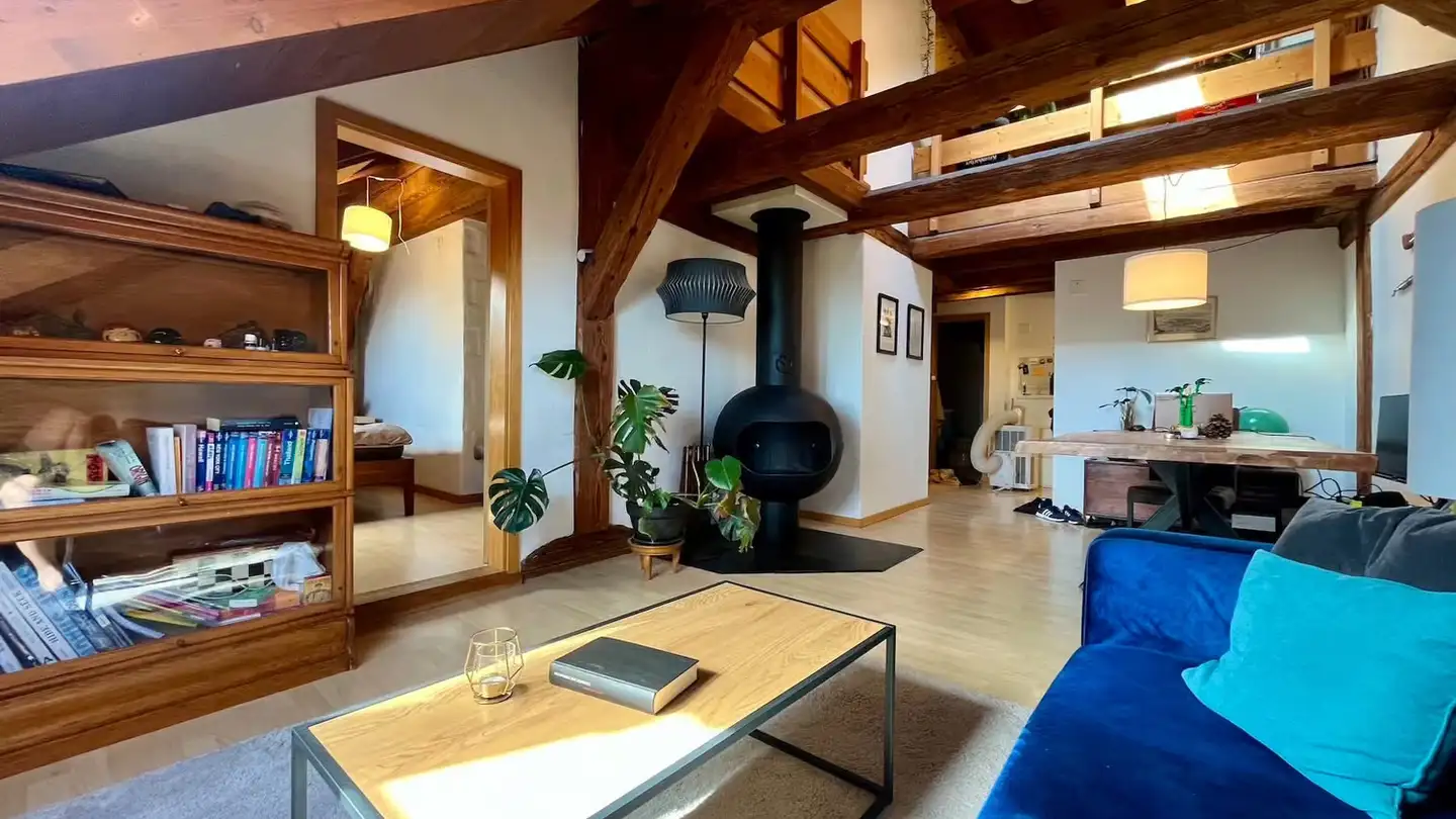 Dachgeschosswohnung mieten - Hauptstrasse 51, 2560 Nidau