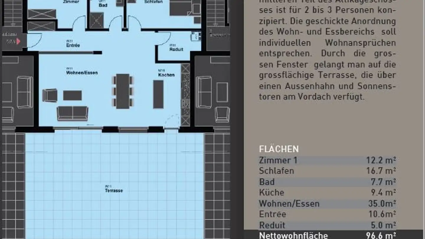 Attique à louer - Helvetierweg 3, 4710 Balsthal - Photo 3