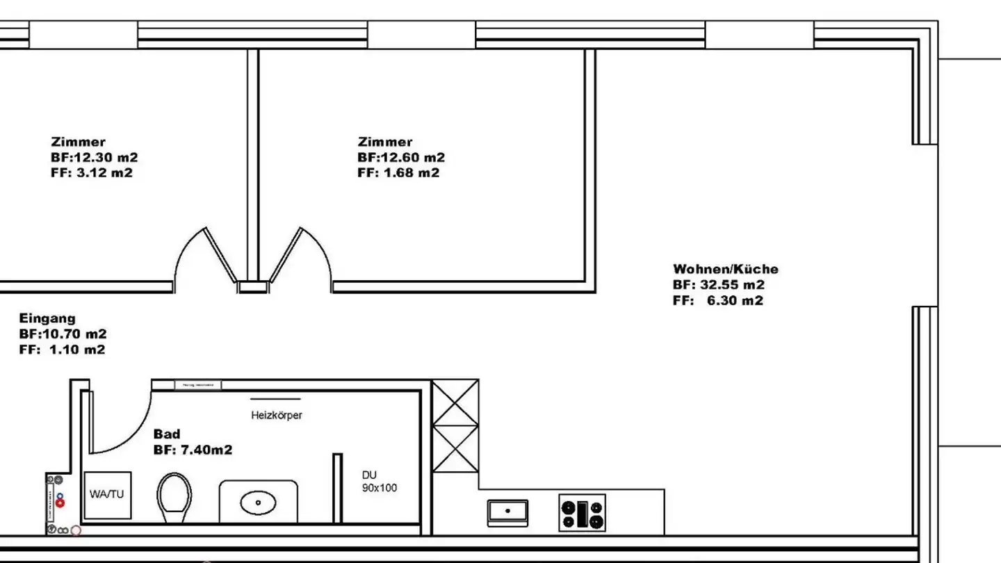 Appartamento in affitto - Oberhofen 1795, 8488 Turbenthal - Photo 2