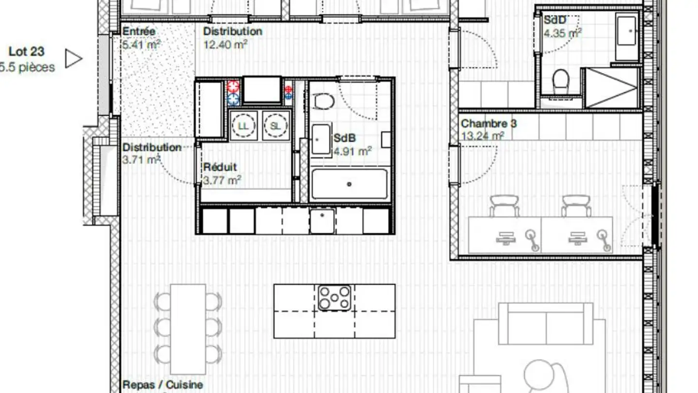 Appartement à vendre - Rue De La Roulema 25, 1632 Riaz - Photo 4