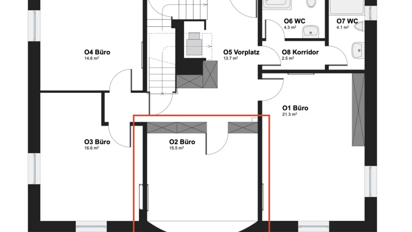 Spazio ufficio in affitto - Emmersbergstrasse 51, 8200 Schaffhausen - Photo 4