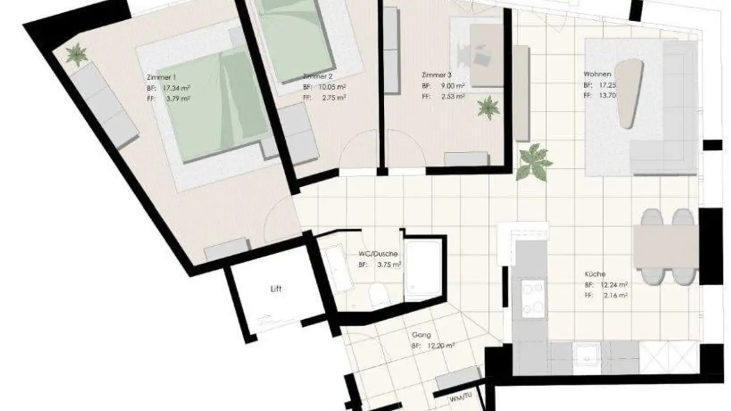 Apartment for rent - Achslenstrasse 6, 9016 St. Gallen - Photo 3