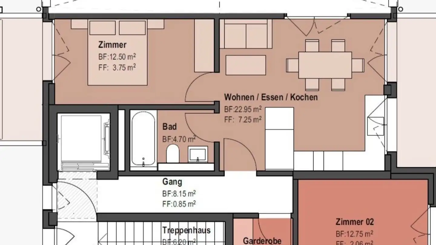Wohnung mieten - Zelgstrasse 2, 8340 Hinwil - Foto 3