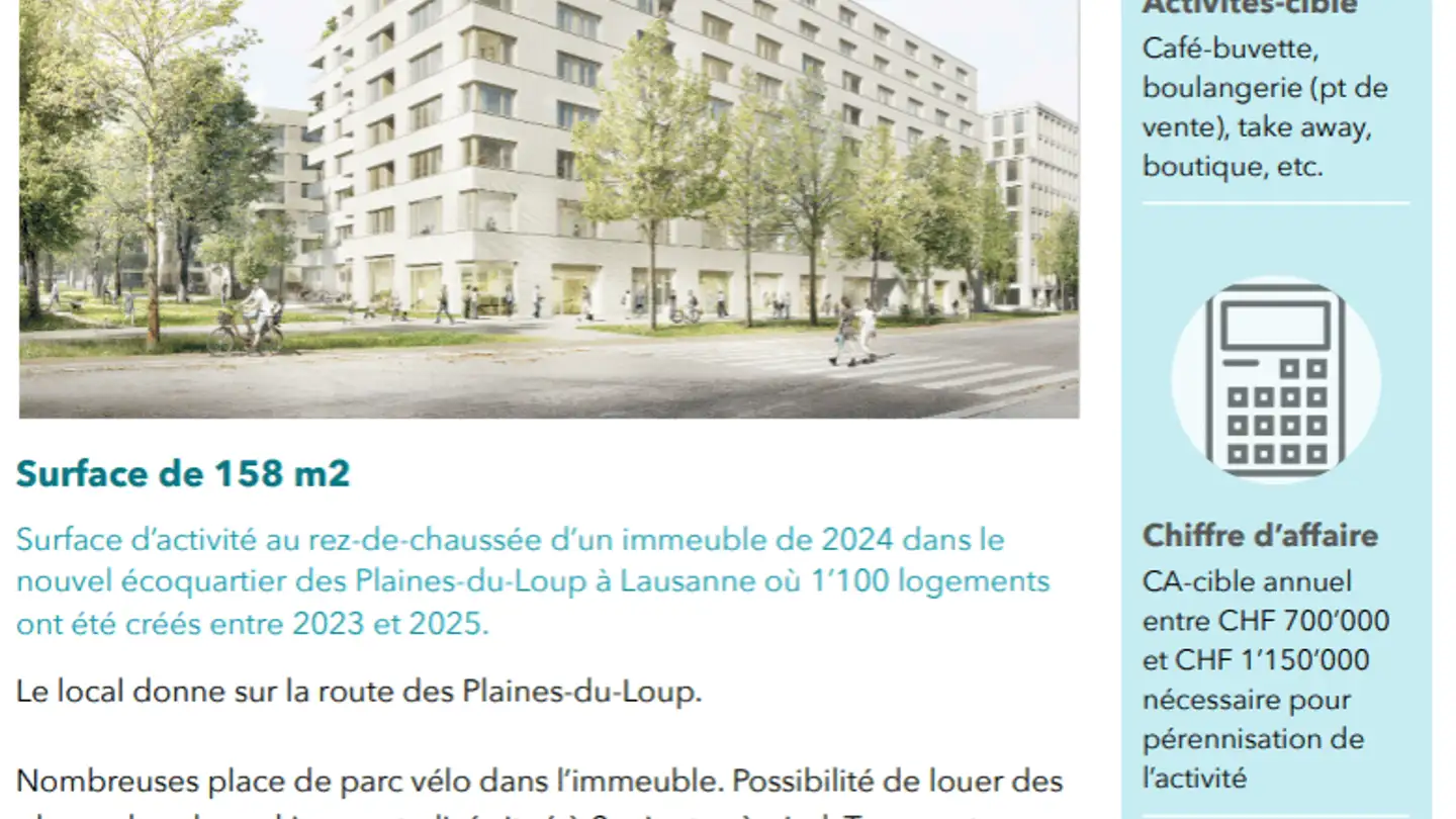 Geschäft mieten - Route Des Plaines-Du-Loup 51a, 1018 Lausanne - Foto 3