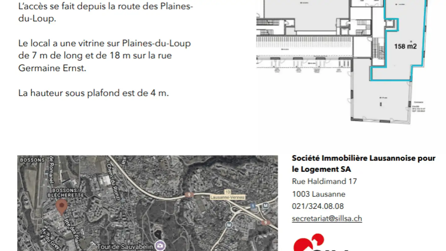 Geschäft mieten - Route Des Plaines-Du-Loup 51a, 1018 Lausanne - Foto 4