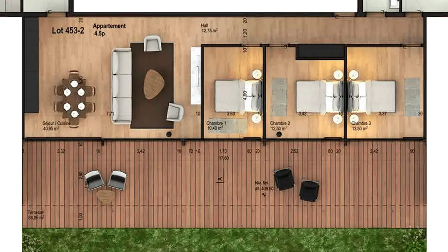 Appartement à louer - Chemin De La Faverge 12, 1295 Mies