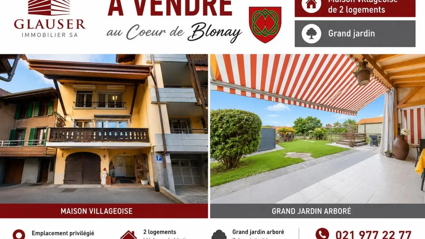 Mixed-use building for sale - 1807 Blonay