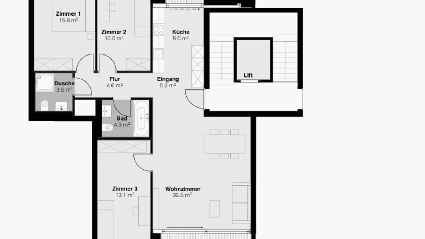 Appartamento in affitto - An Der Hohlen Gasse 19, 4058 Basel - Foto 3