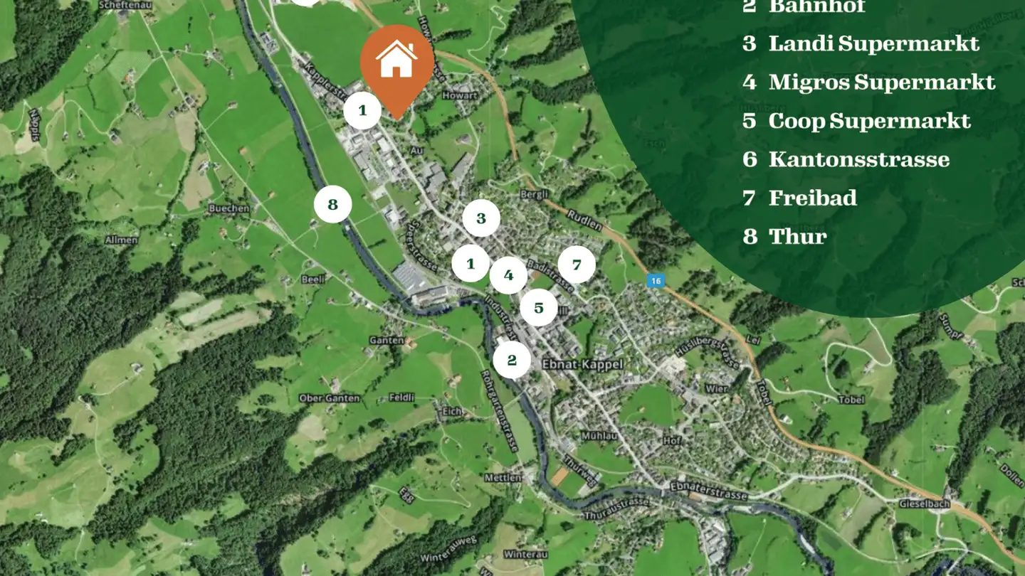 Outdoor parking space for rent - Kapplerstrasse 84, 9642 Ebnat-Kappel