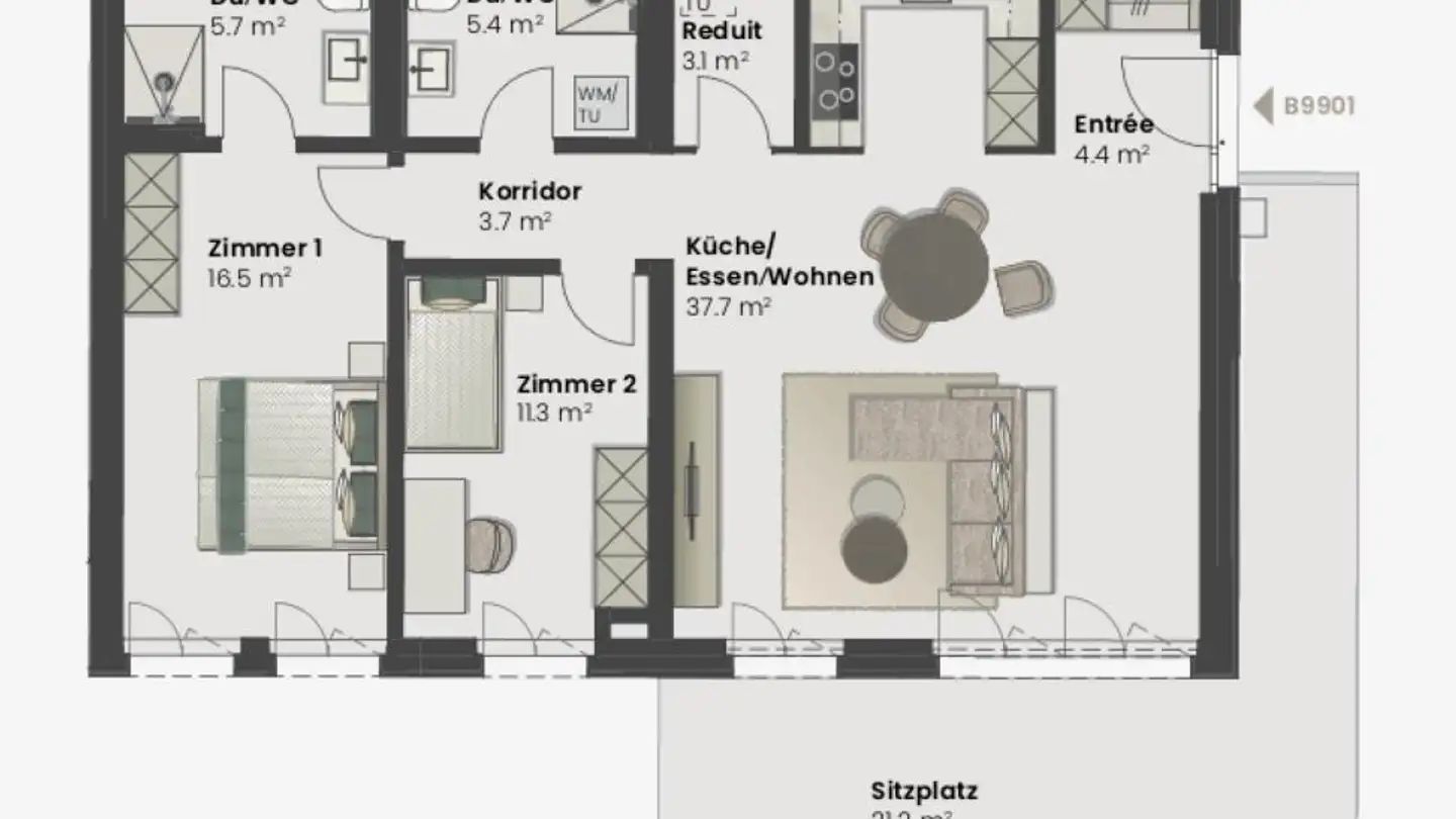 Appartement à vendre - Fehraltorferstrasse, 8615 Wermatswil - Photo 3