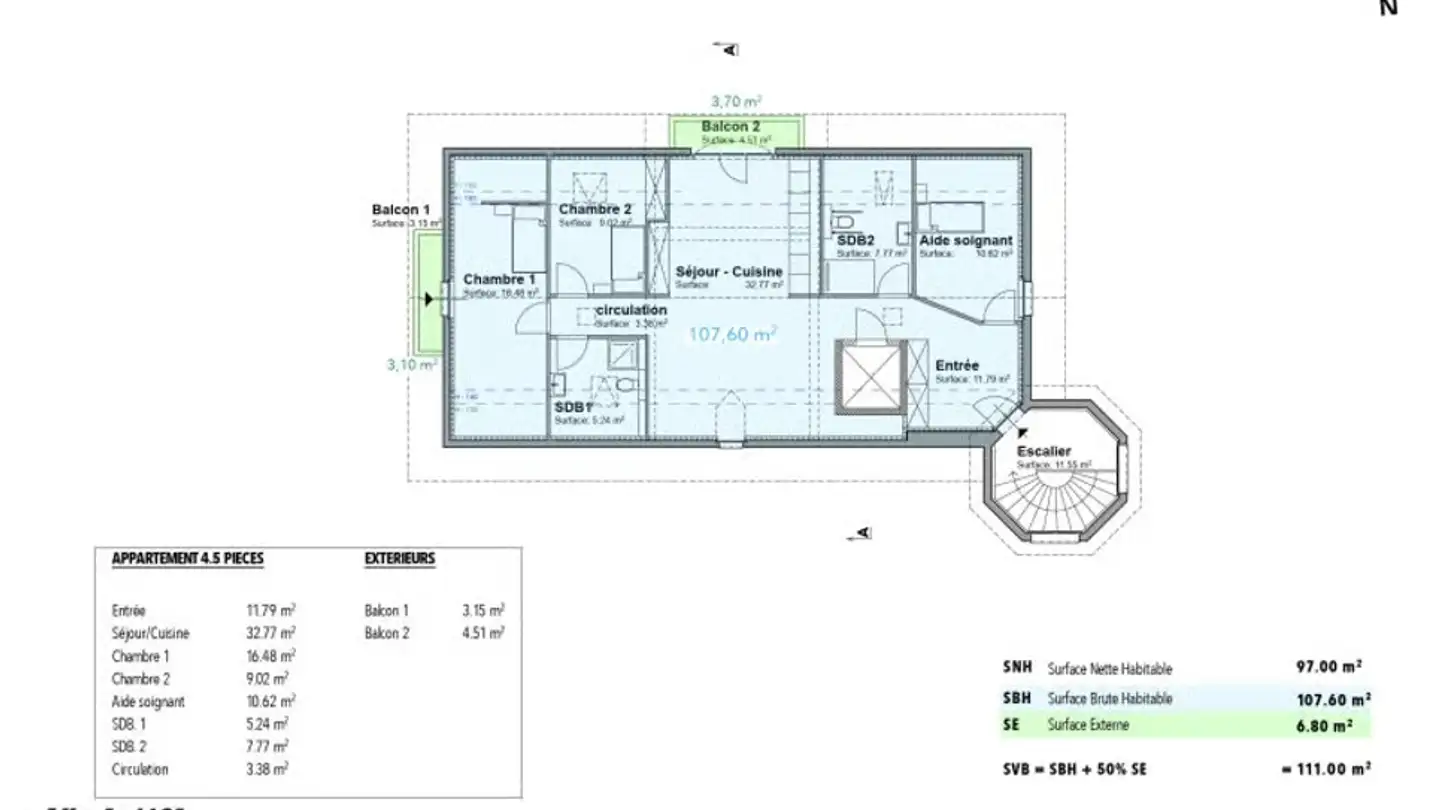 Apartment for rent - Impasse Du Bout De La Forêt 11, 1898 St-Gingolph - Photo 2