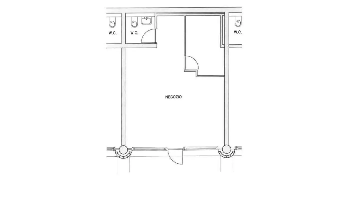 Magasin à louer - Via Luigi Lavizzari 2, 6850 Mendrisio
