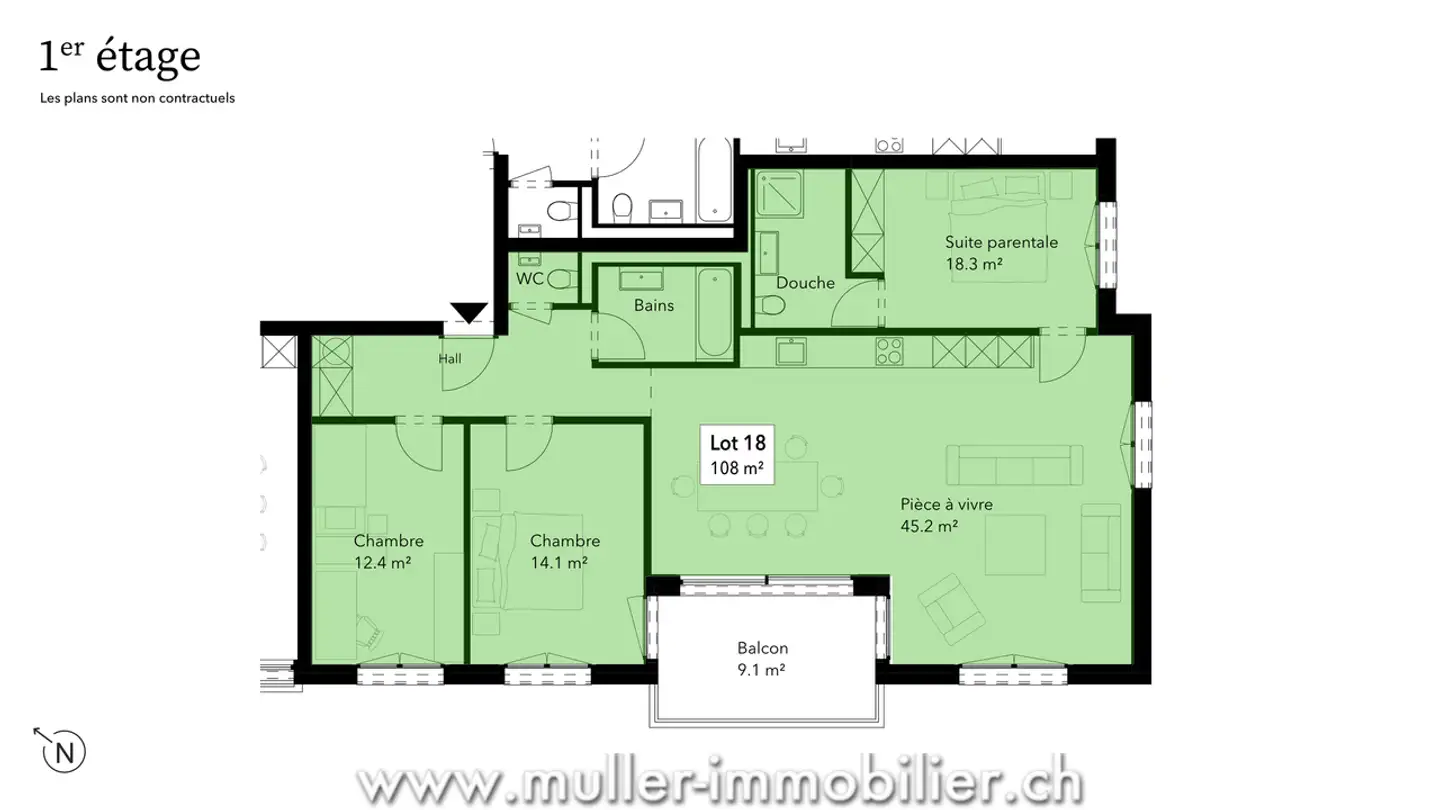 Appartement à vendre - Route D'ursy, 1678 Siviriez - Photo 2