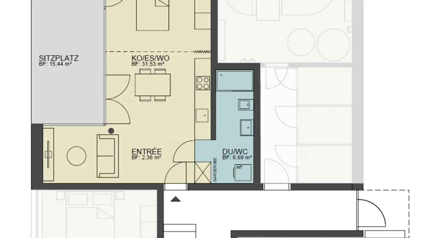 Appartement à louer - Hauptstrasse 15b, 9436 Balgach - Photo 4