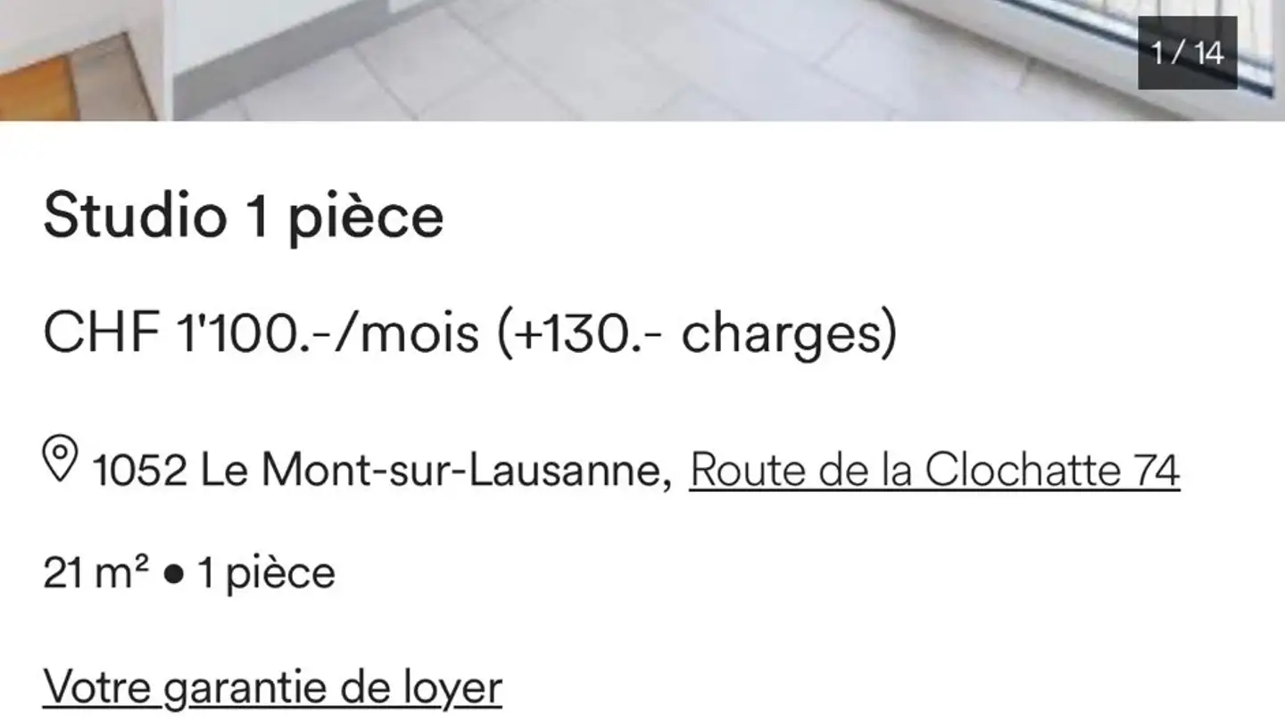 Appartement à louer - Route De La Clochatte 74, 1052 Le Mont-sur-Lausanne