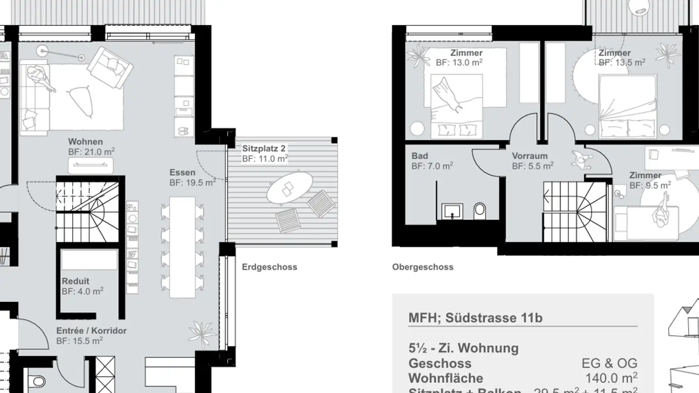 Maisonette mieten - Südstrasse 11, 8800 Thalwil - Foto 2
