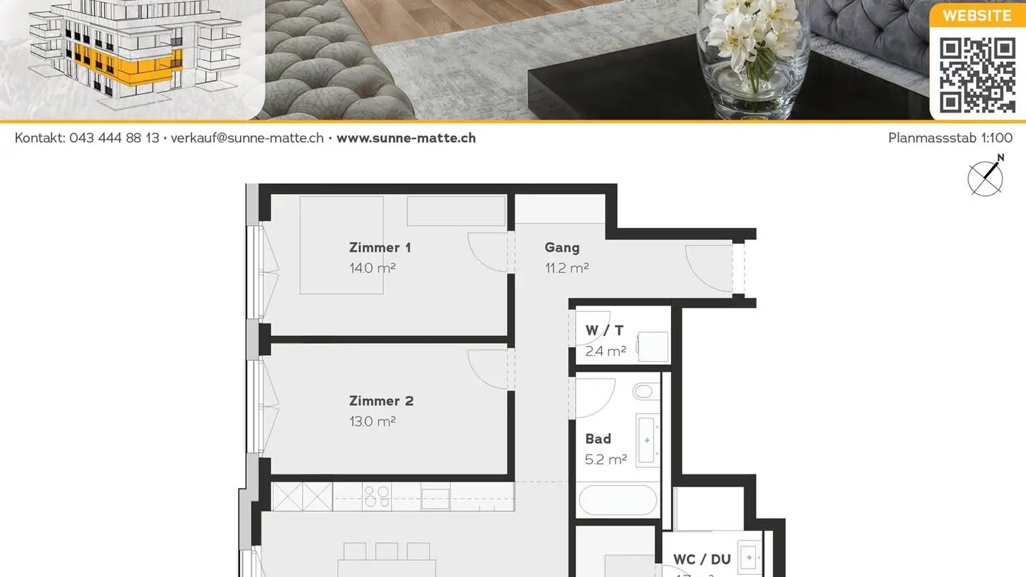 Wohnung kaufen - Bahnhofstrasse 49, 8965 Berikon - Foto 3