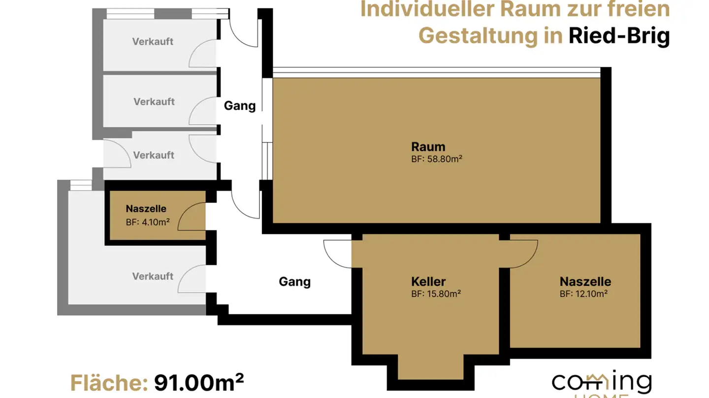 Kellerabteil kaufen - 3911 Ried-Brig