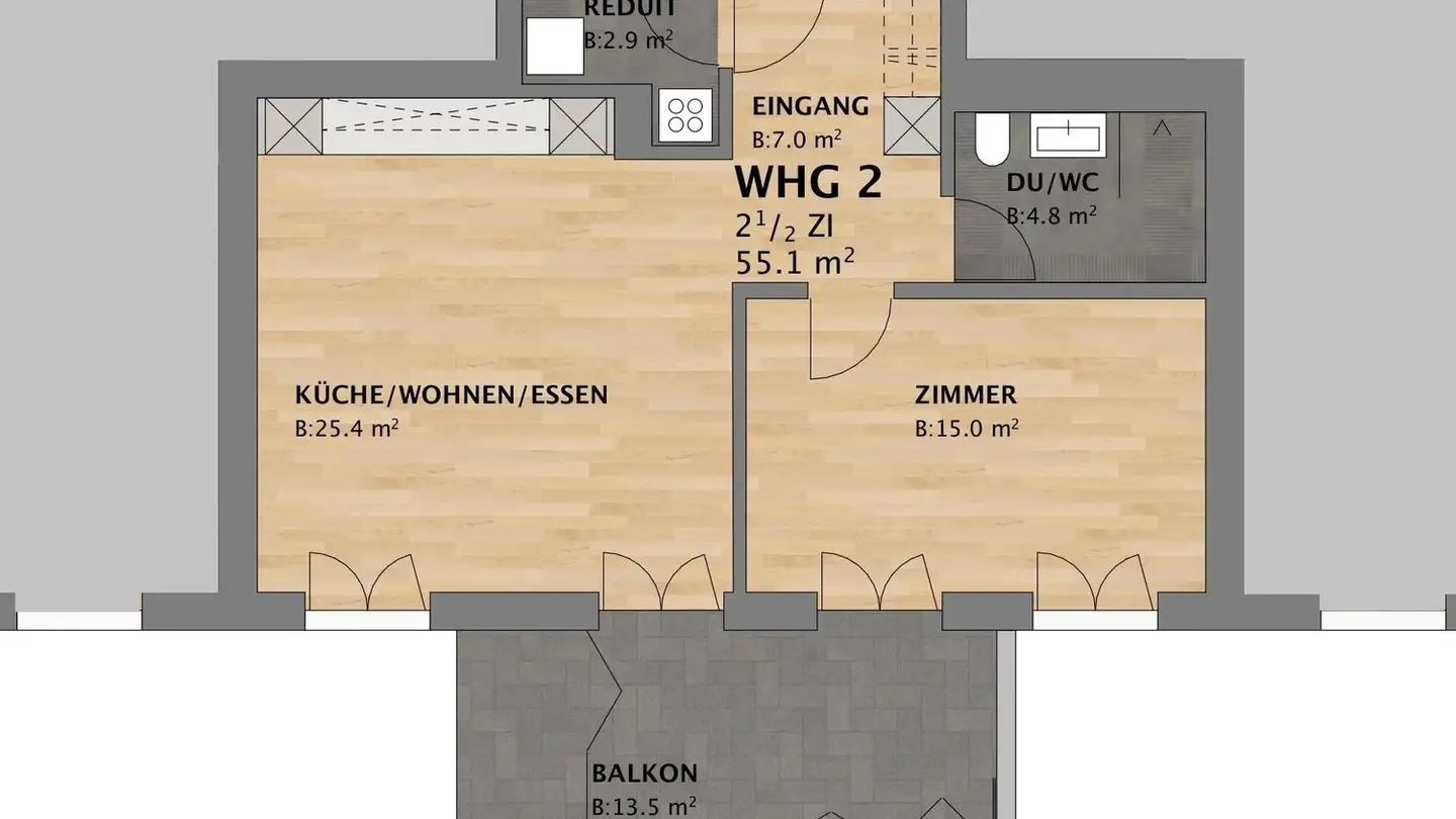 Appartement à louer - Bassersdorferstrasse 19, 8305 Dietlikon - Photo 3