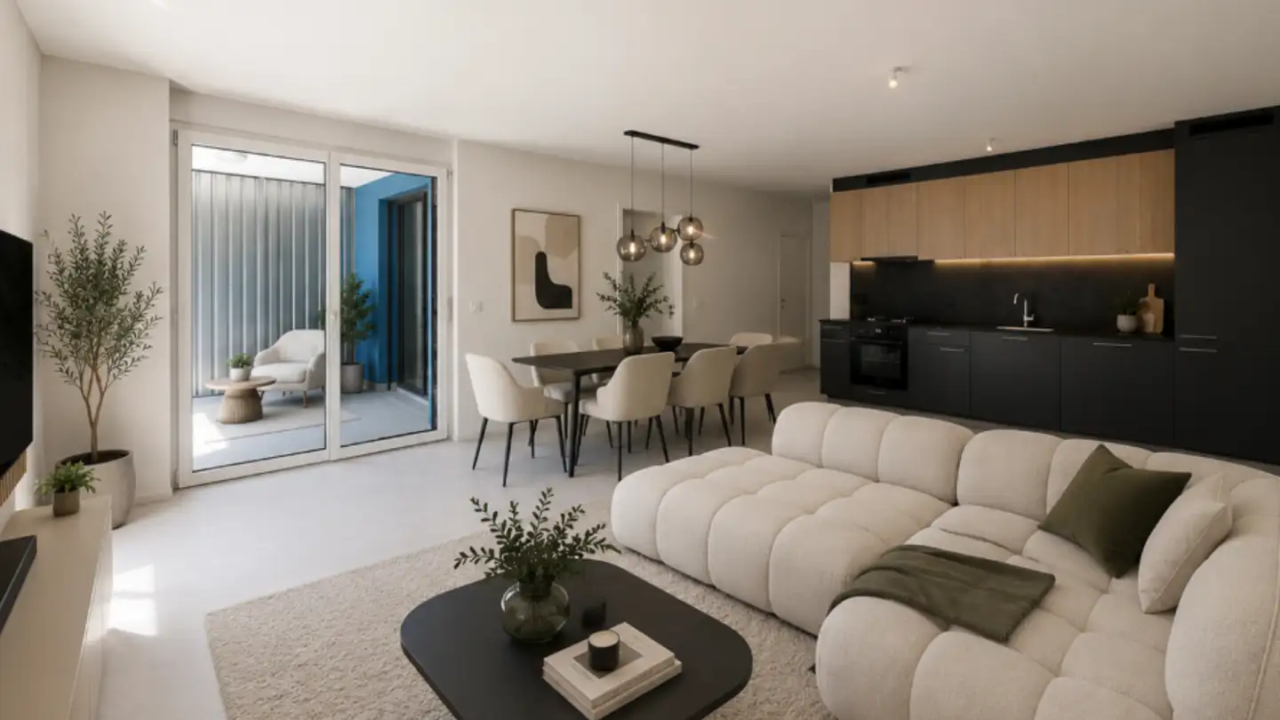 Appartement en terrasse à louer - Rue Jacques-René Fiechter 31, 2613 Villeret - Photo 3