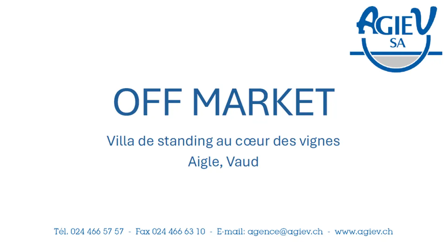 Maison individuelle à vendre - 1860 Aigle