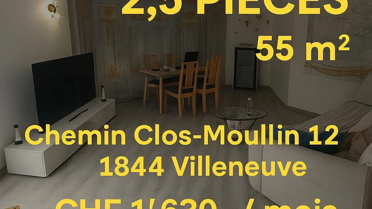 Appartement à louer - Chemin Du Clos Du Moulin 12, 1844 Villeneuve VD