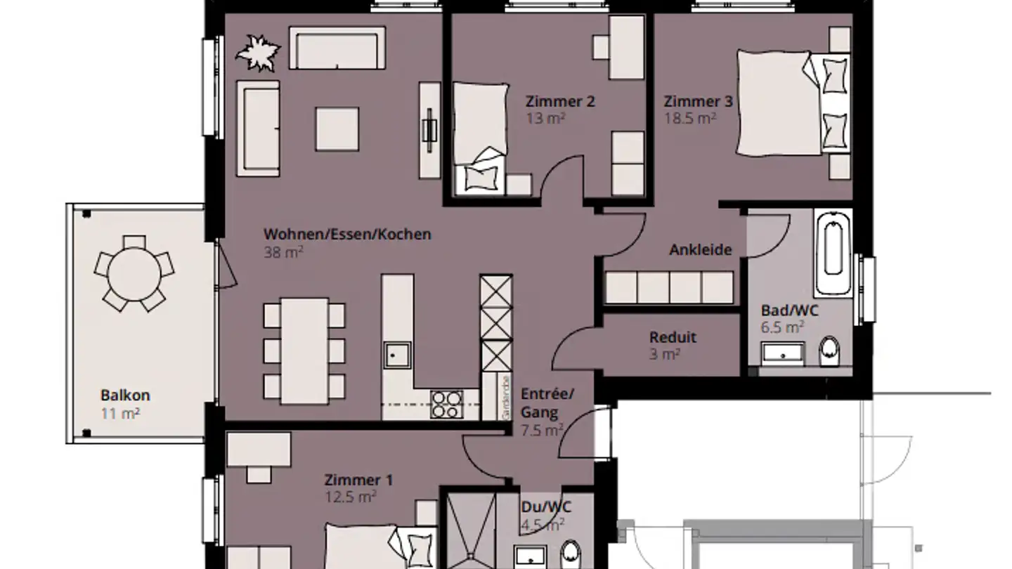 Appartement à louer - Sägeweg 10, 3360 Herzogenbuchsee - Photo 2