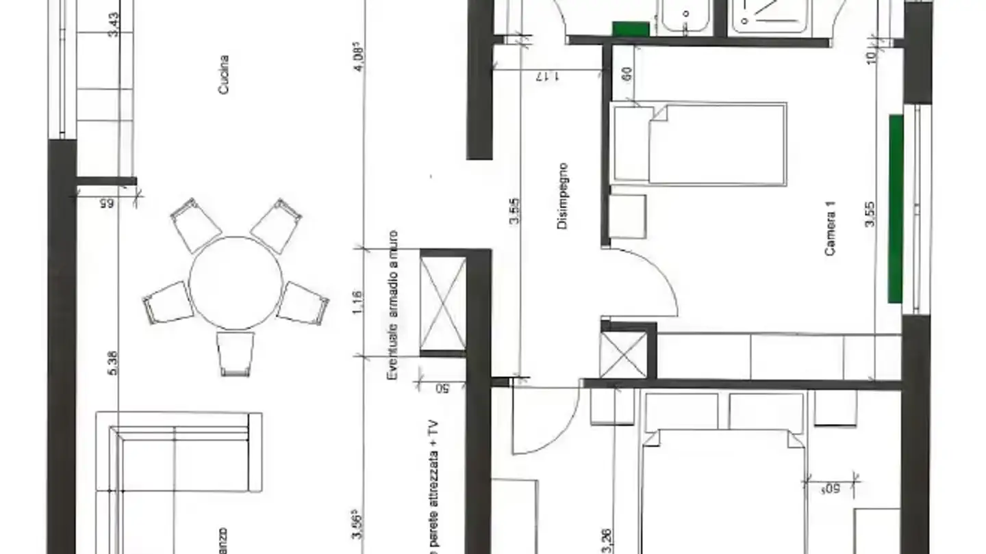Wohnung mieten - Via Pradello 2, 6934 Bioggio